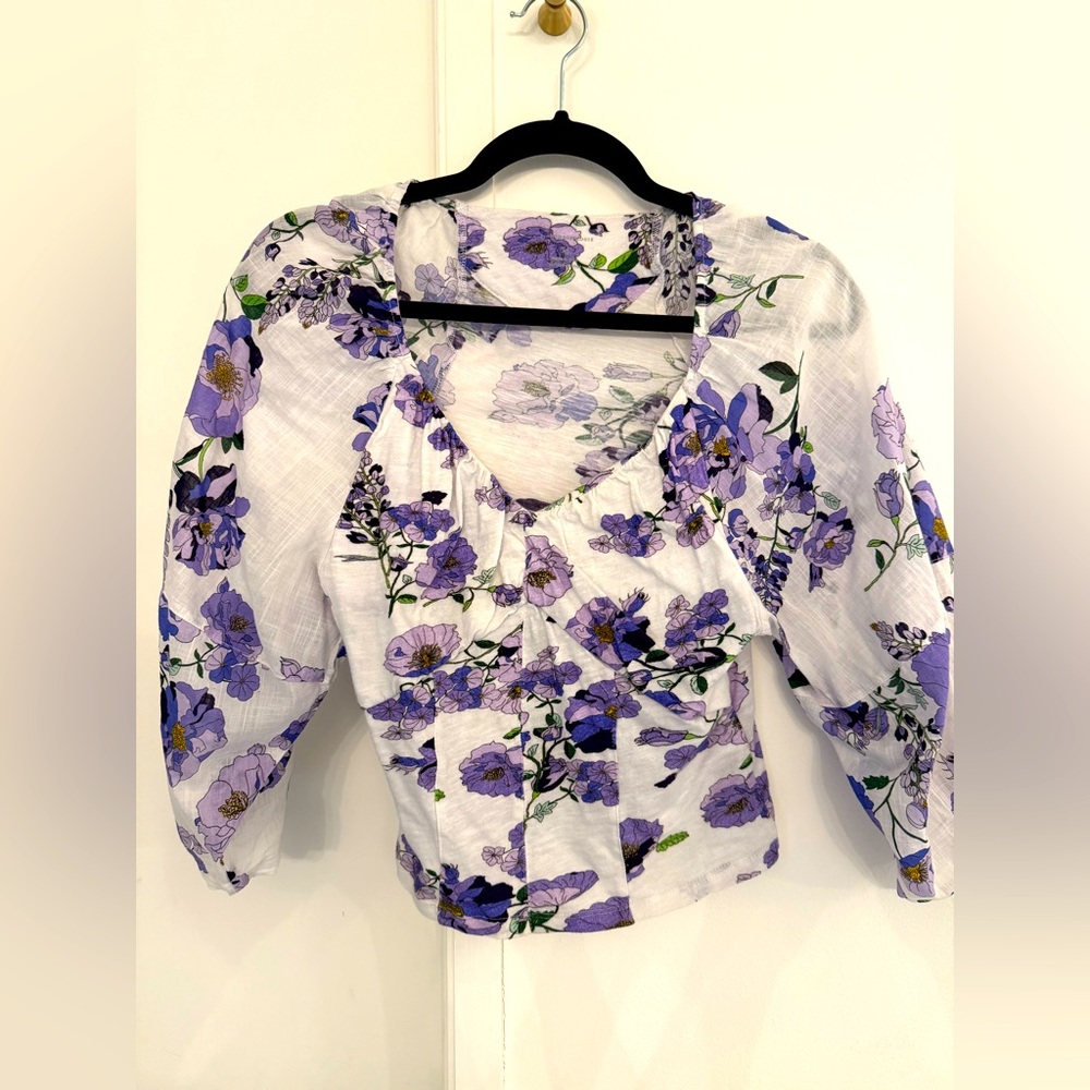 Anthropologie 3/4 length v-neck tee worn once